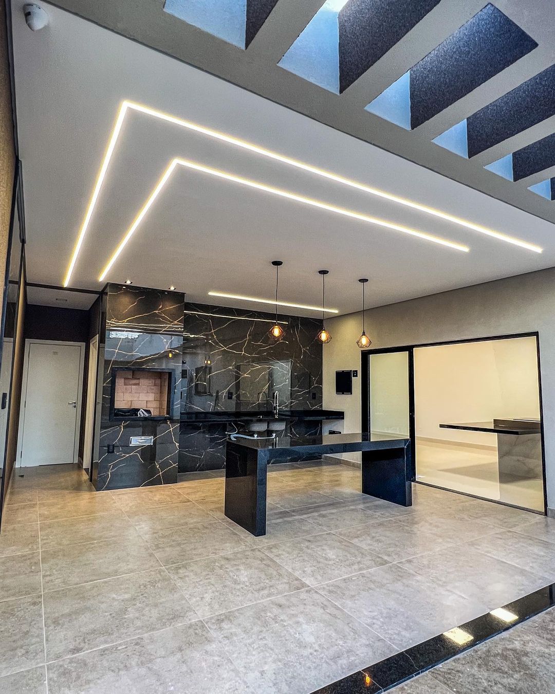 Profil led aluminiu HSM-2015A/1 – ingropat/gips carton/1m